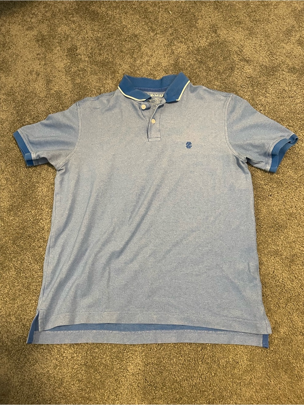 Izod Men's Sky Blue Polo with Contrast Collar